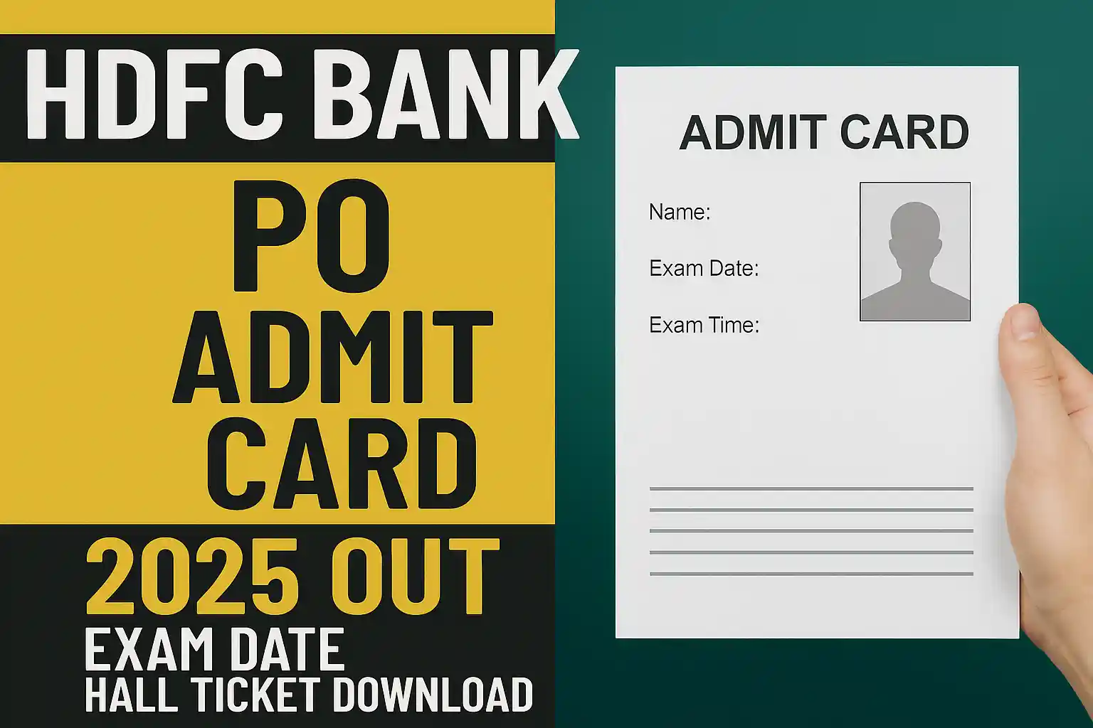 HDFC Bank PO Admit Card